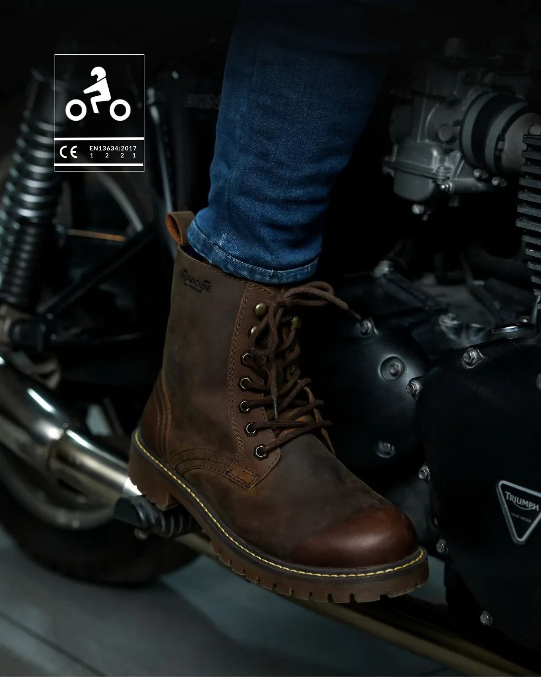 Trip Machine Boots Derby BTRW44 Rusty Wrangler Size 44