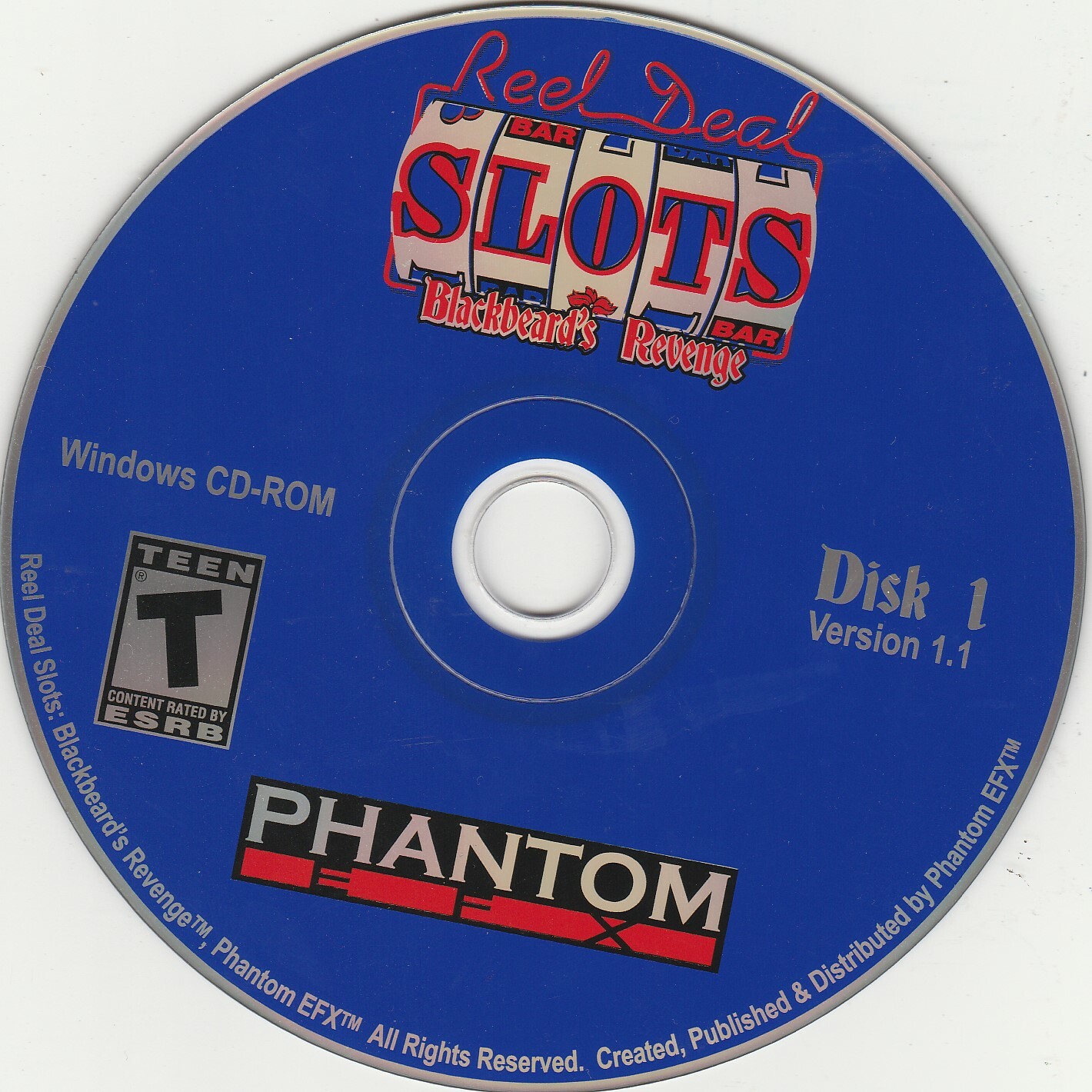 Reel Deal Slots - Blackbeard's Revenge  Ver. 1.1  PC CD-Rom by Phantom EFX