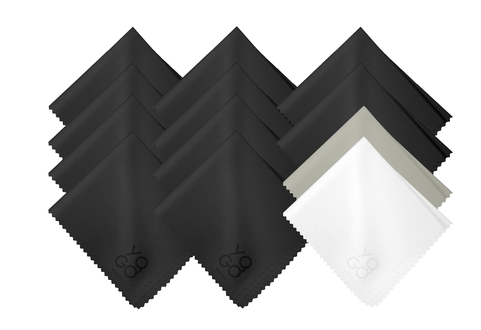 Microfiber Cleaning Cloth 12-Pack Individually Packed (6"x 7") Glasses Cleaning