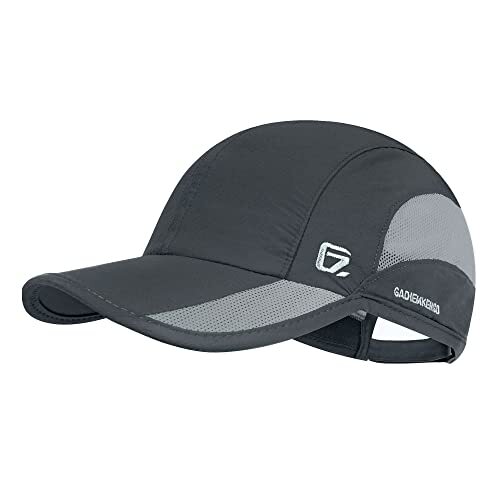 Quick Dry Run Hat Cooling Breathable Mesh 7-7 1/2 Dark Gray