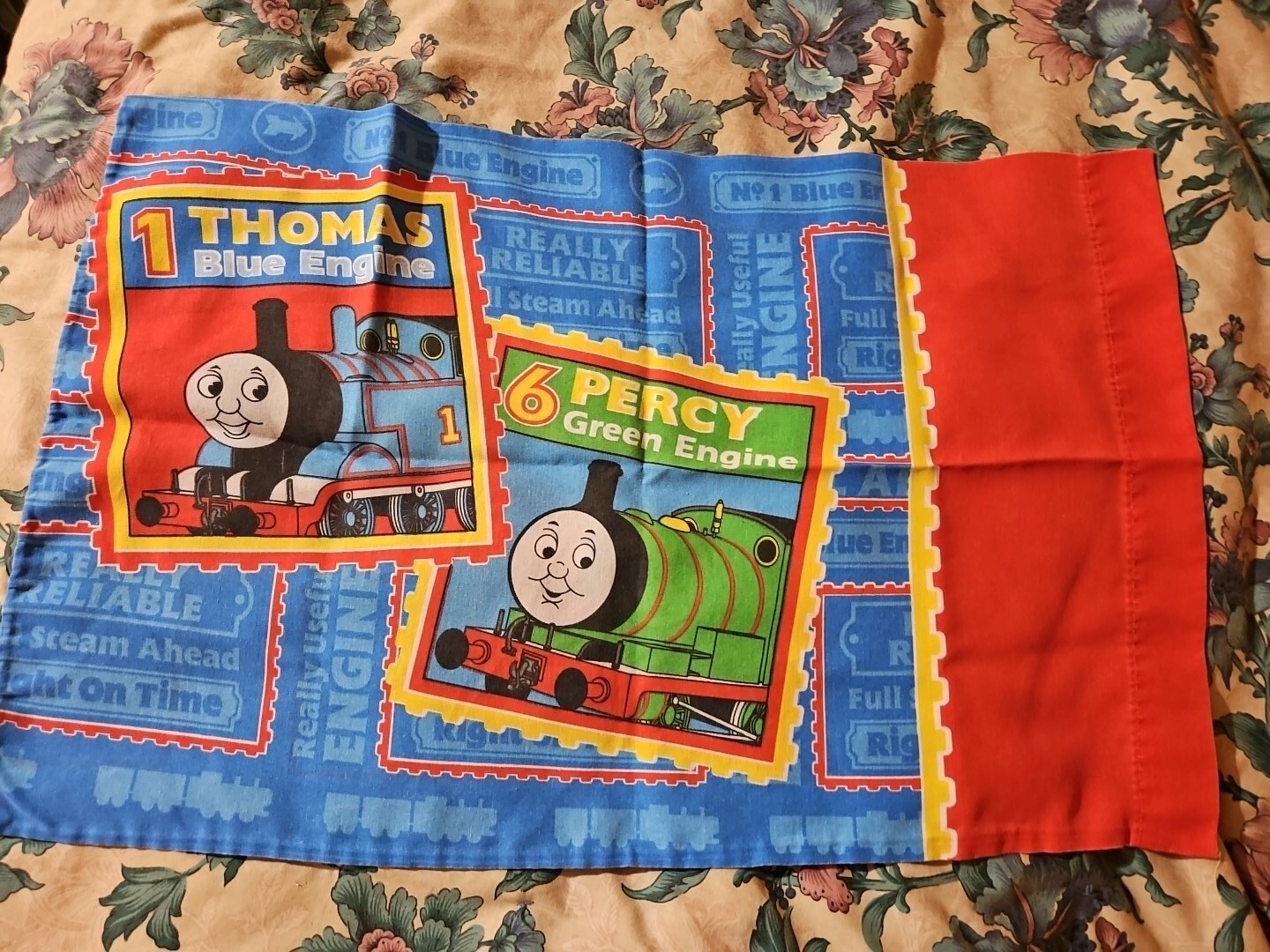Thomas Tank Engine Standard Twin Pillowcase Trains Percy Vintage Dan River