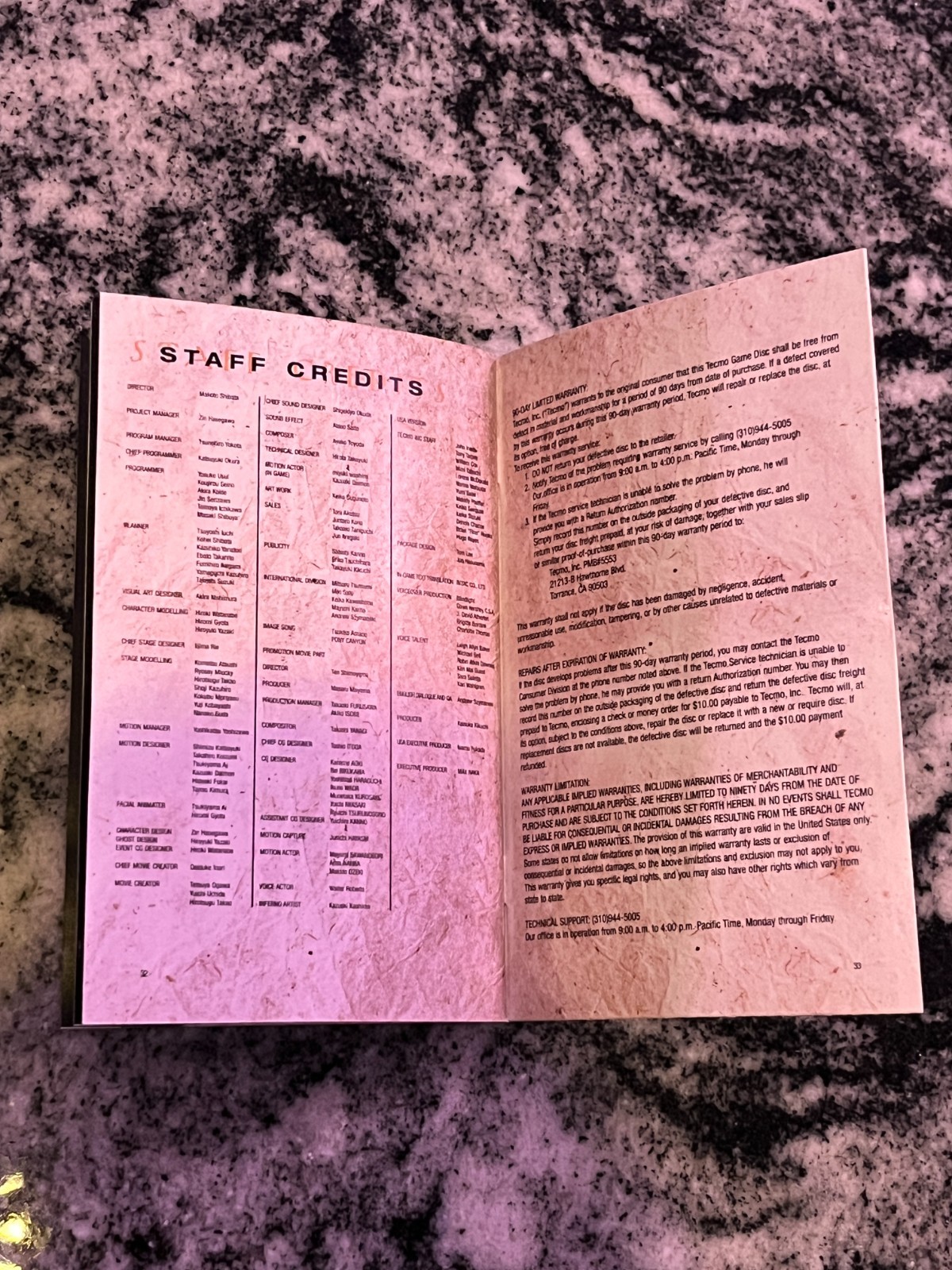 Replacement Manual for - Fatal Frame 2 - Sony PS2 Instruction Booklet