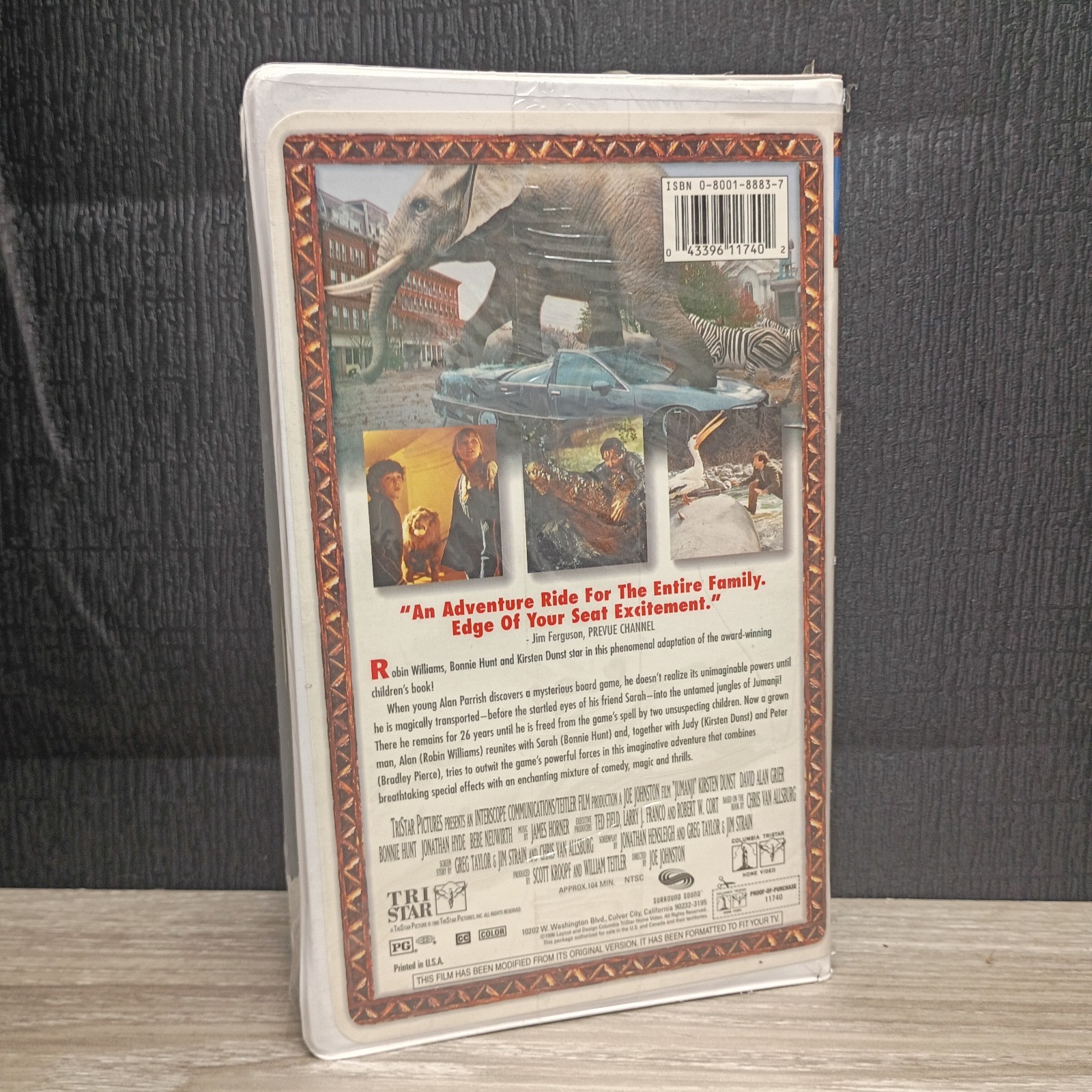 Jumanji VHS, 1996, Sealed Clam Shell Case
