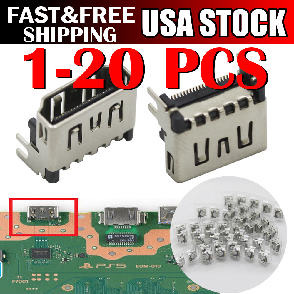 OEM HDMI Port 4K Connector Socket Dock Jack For Sony PlayStation 5 PS5 Lot USA