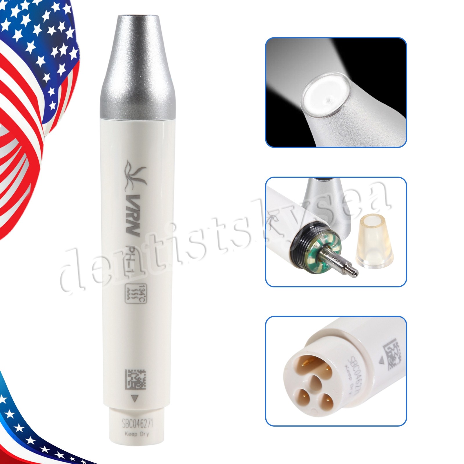 VRN Dental LED Light Ultrasonic Piezo Scaler Handpiece PH-1 For EMS WOODPECKER