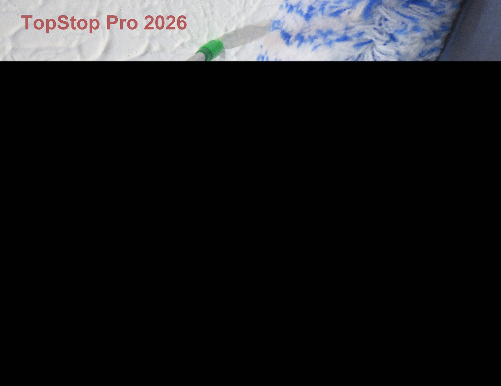 TopStop Professional Paint Roller Guide-
