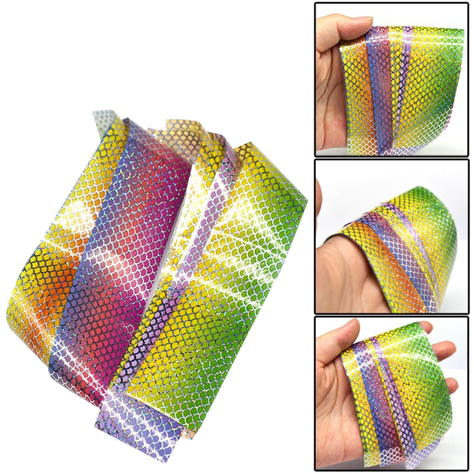 10 Pieces Fishing Lure Sticker Tape Fake Fish Scales Sticker