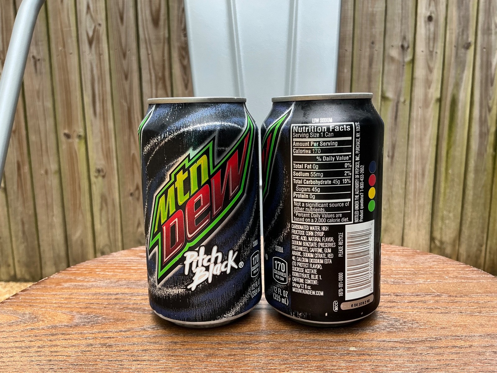 Mtn Dew Pitch Black (2016 Limited Edition) Two 12 oz cans Unopened