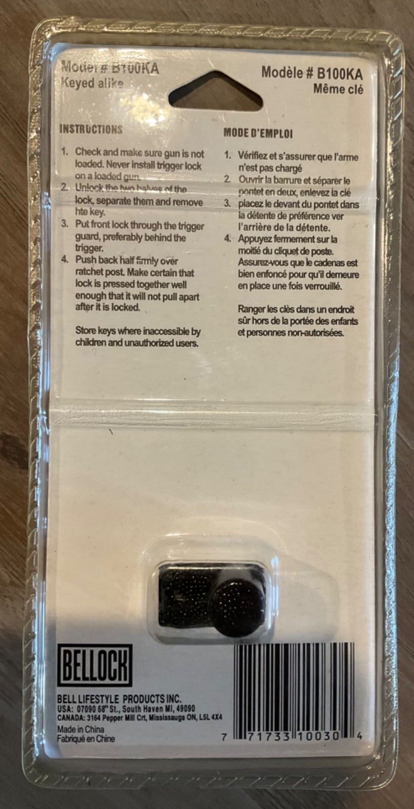 Bellock Keyed Trigger Lock for Firearms! Brand New in Unopened Package! Nice! 🔥