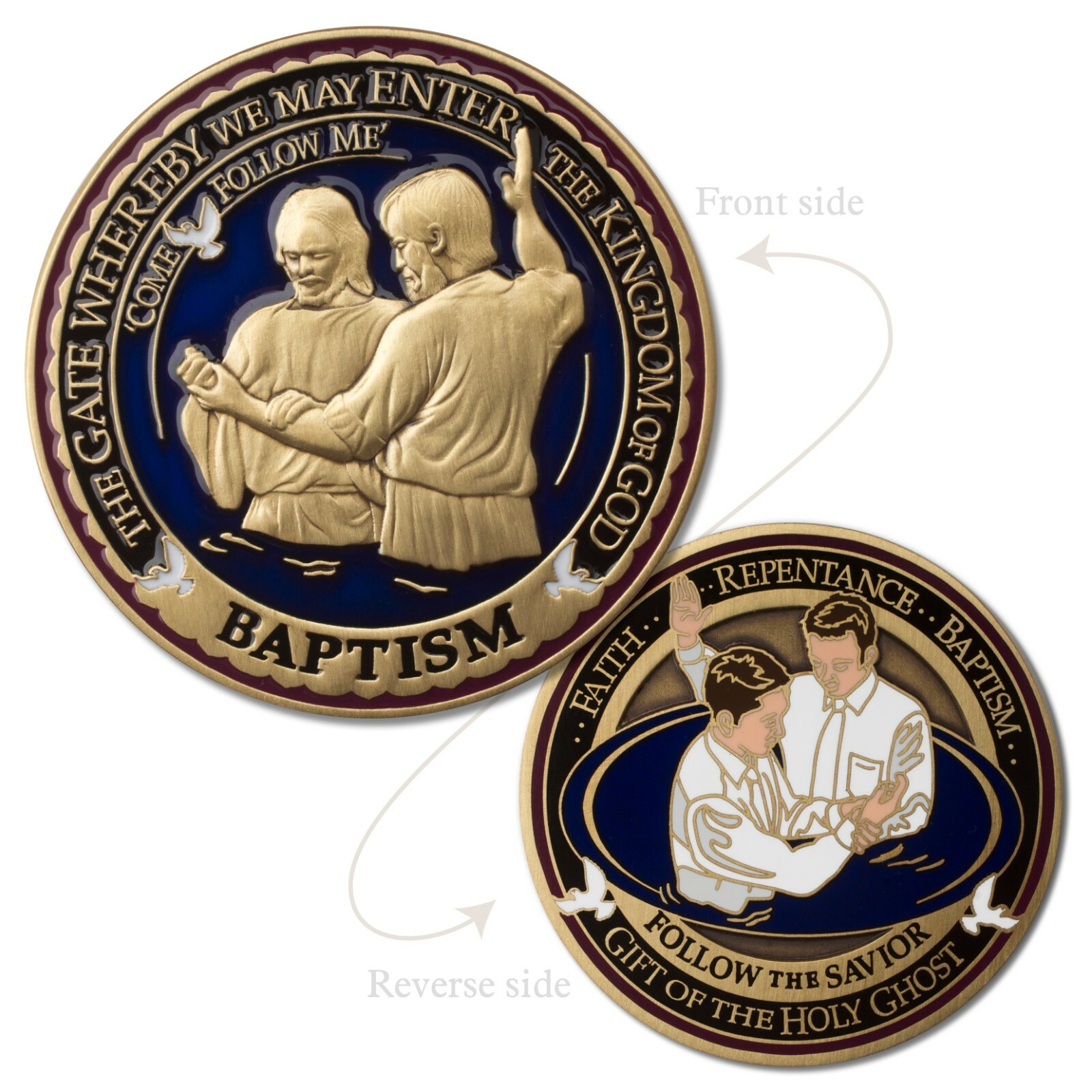 Baptism Commemorative Medallion Challenge Coin