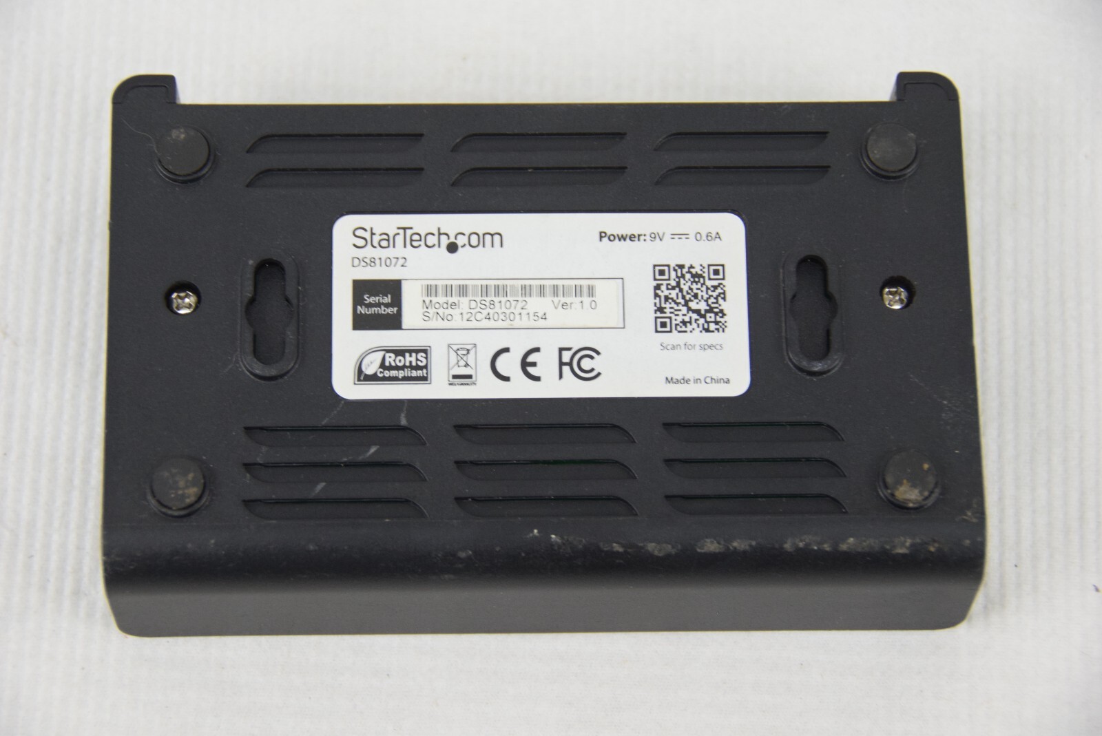 Startech DS81072 8 Port Ethernet Switch 10/100