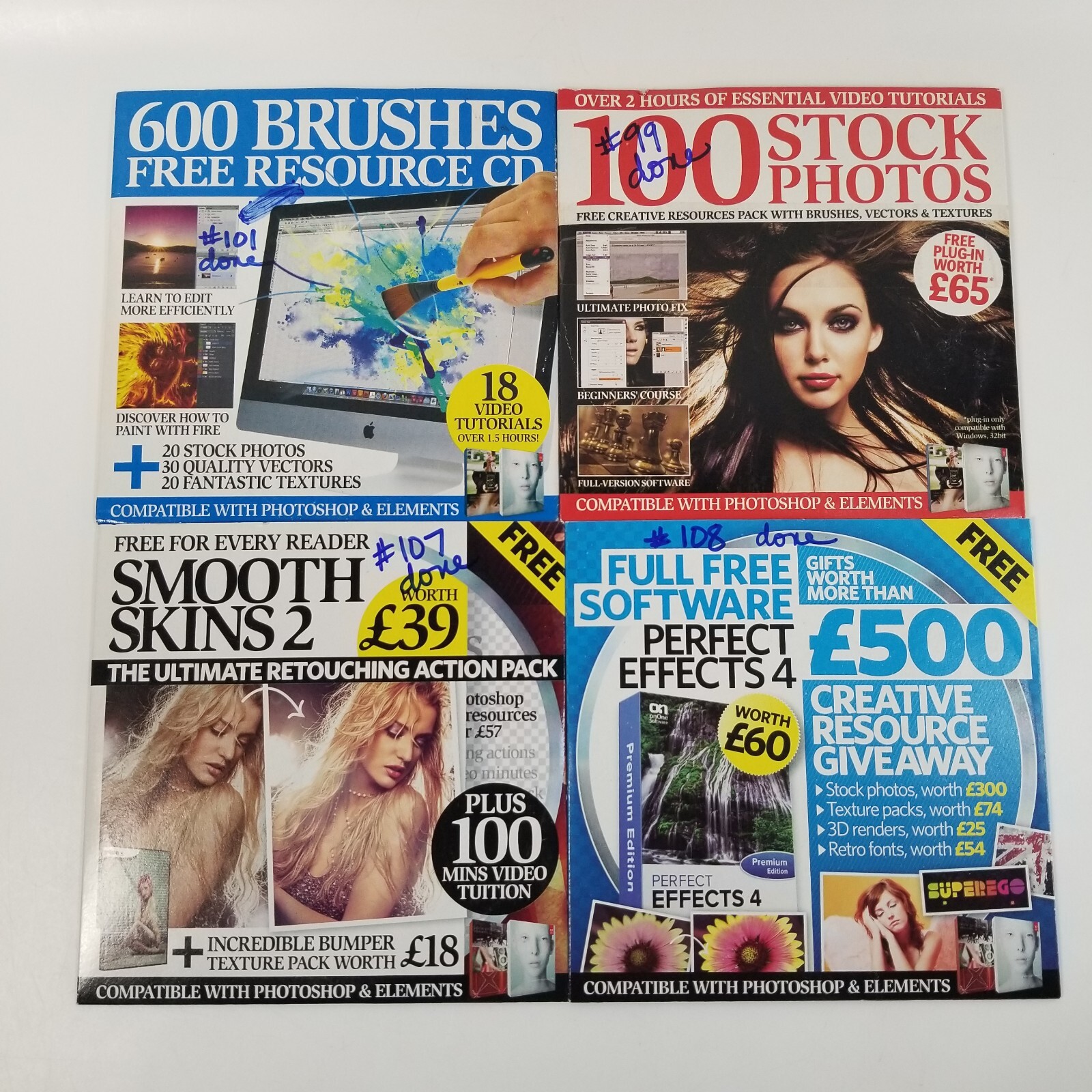22 Photoshop Magazine Bonus CD-ROM Videos Tutorials Software Brushes Textures