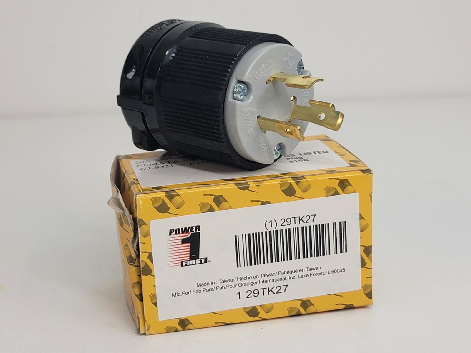 Power First - 29TK27 - 20A Locking Plug 3-Wire 250VAC NEMA L6-20P