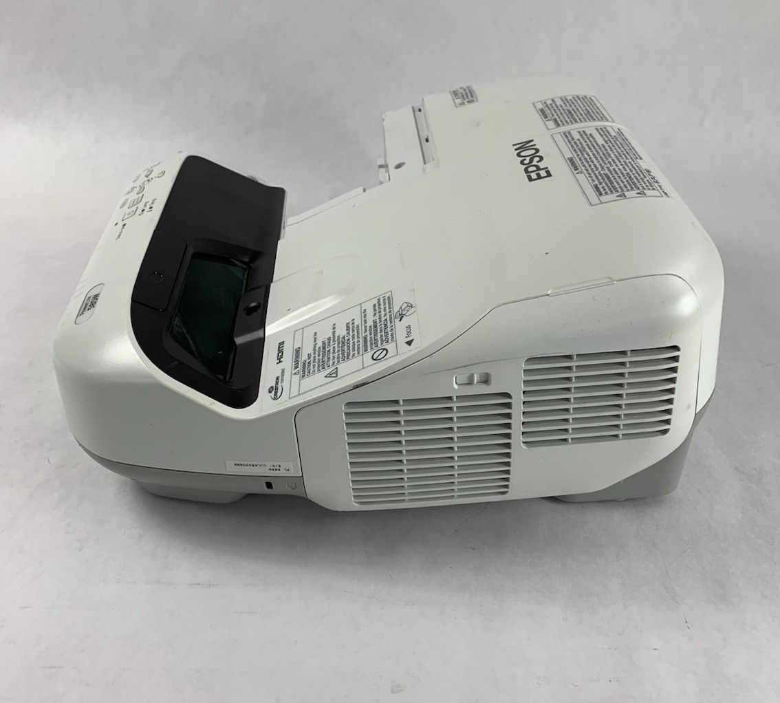 Epson Powerlite 585W H602A Projector 3000 Lamp Hours w/ Remote - Missing Cover