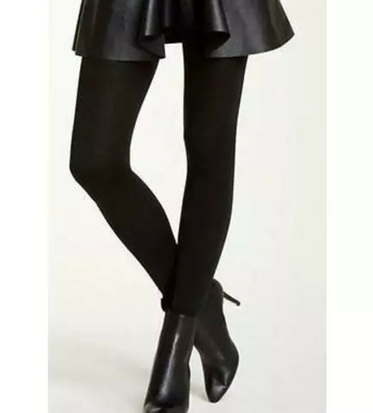 Free Press E3036 Womens Black Plush Lined Tights Size M/L