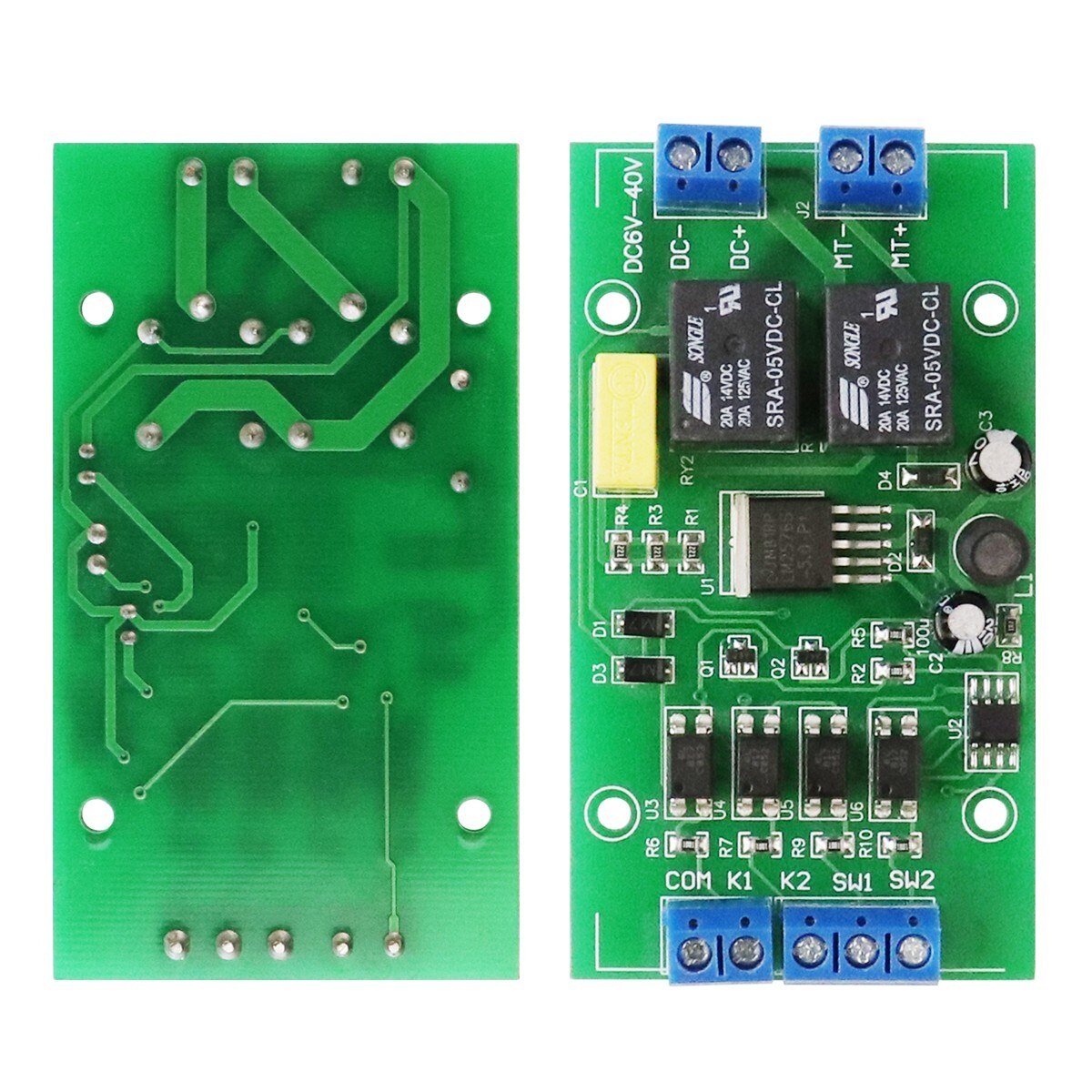 DC 6V 12V 24V Forward Reverse Motor Controller Relay Limit Switch Driver Module