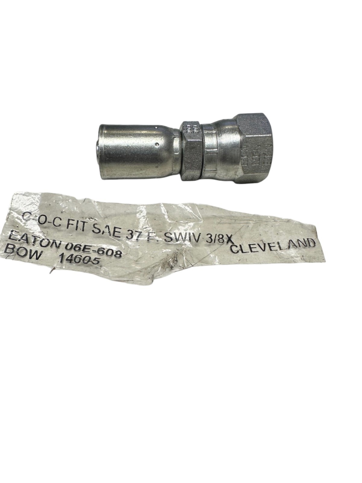 EATON WEATHERHEAD 06E-608 3/8" Crimp Fitting *SALE*