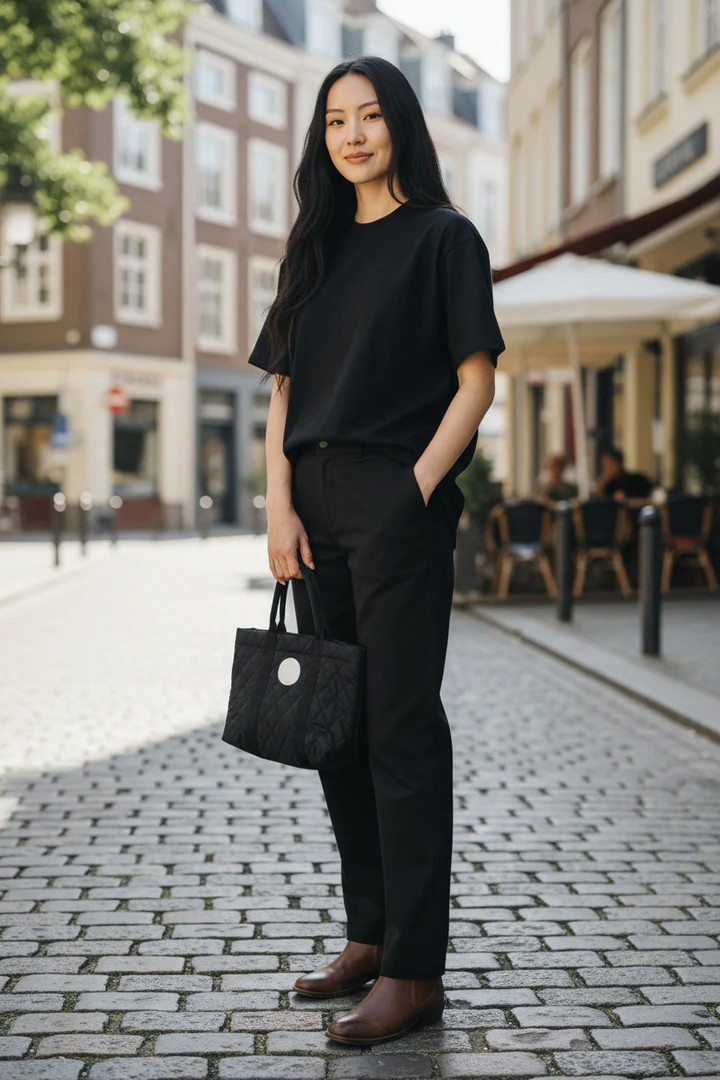 [Quadriga] Quilted Mini Tote Bag