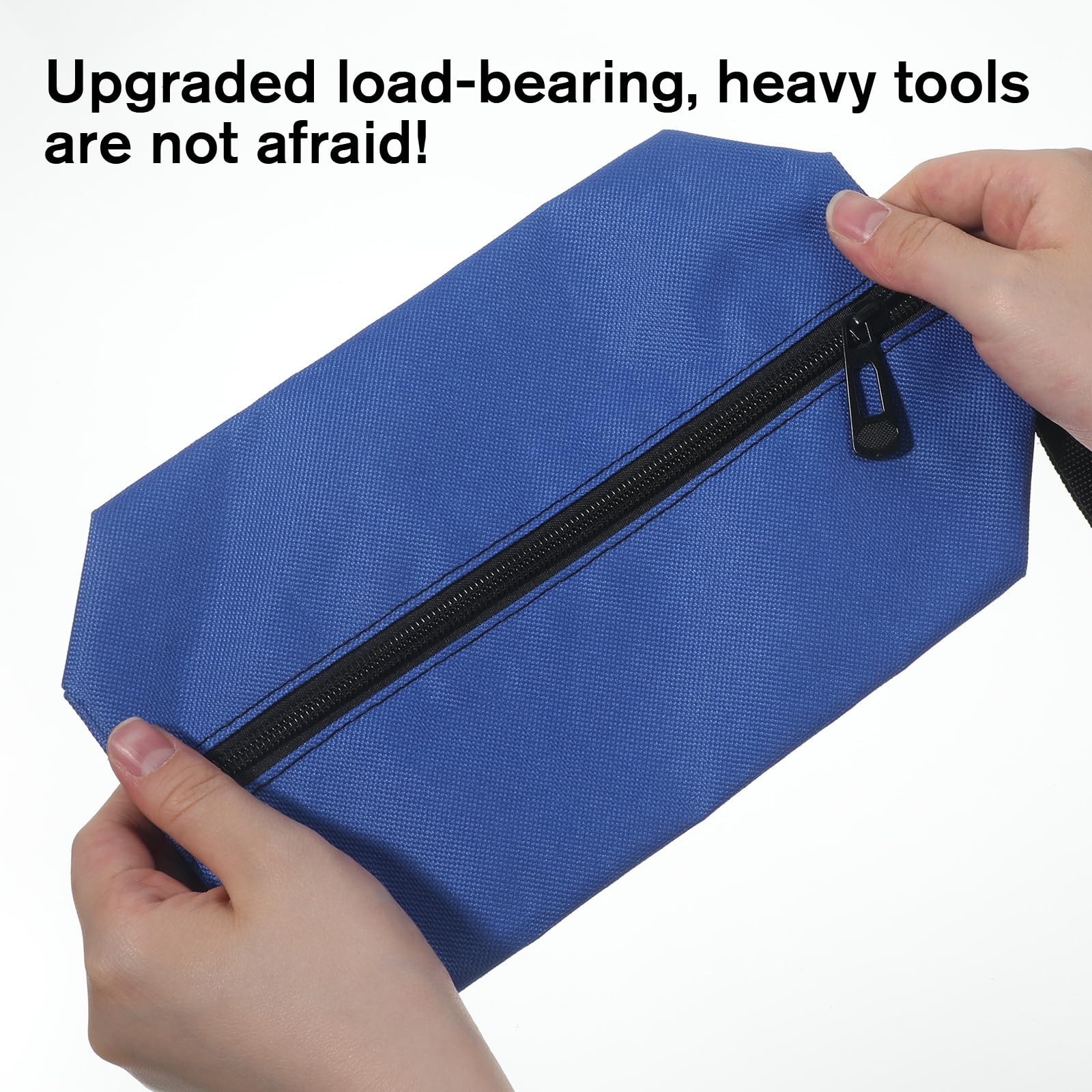 2 Pack Canvas Tool Pouches with Zipper Multipurpose Small Zipper Tool Pouch