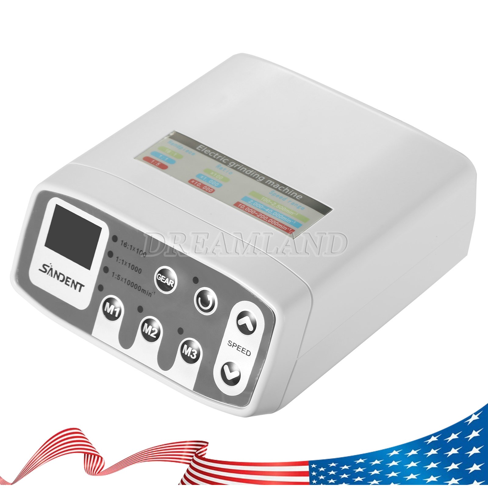 Dental LED Brushless Electric Micro Motor /1:1/1:5 Contra Angle Handpiece USA
