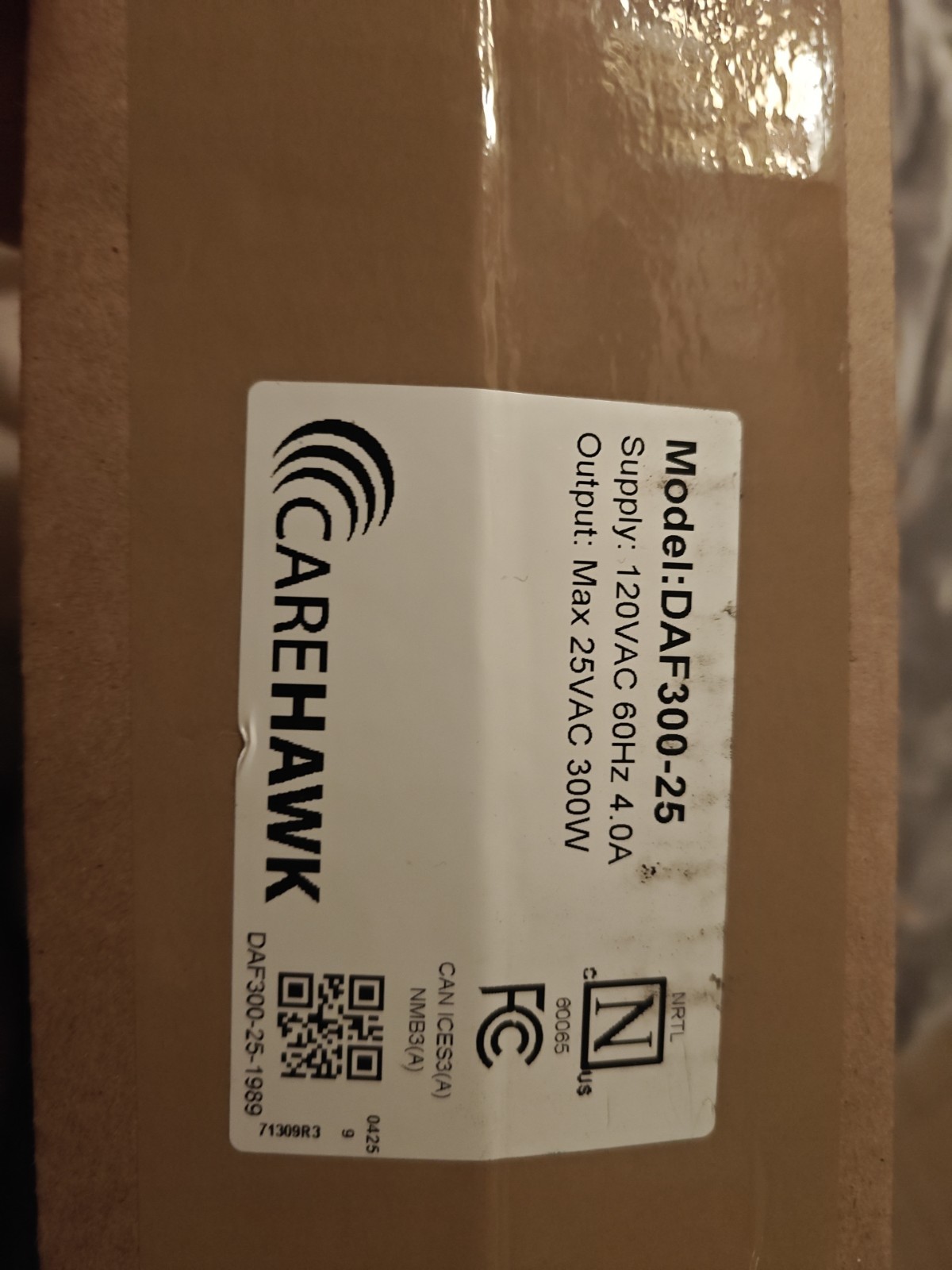 CAREHAWK DAF300-25 AUDIO AMPLIFIER INTERCOM AMPLIFIER