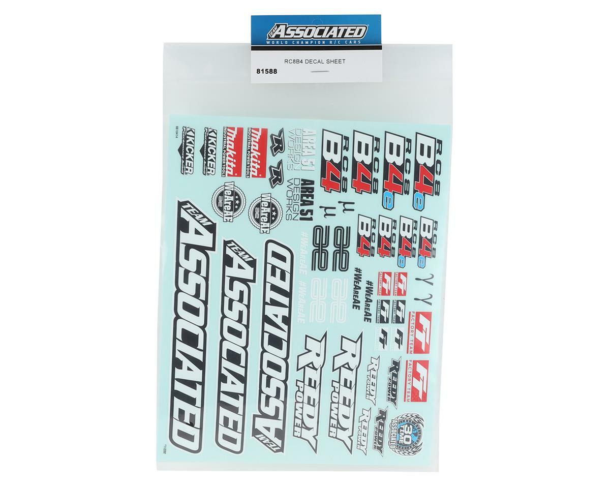 Team Associated RC8B4 Decal Sheet [ASC81588]