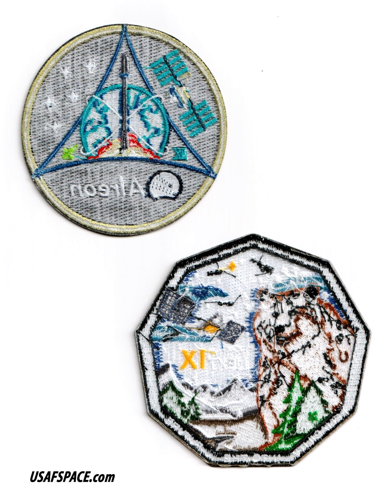 Authentic Aireon Flight 9-Iridium NEXT-9-SPACEX Falcon-9 Launch-USSF-PATCH SET