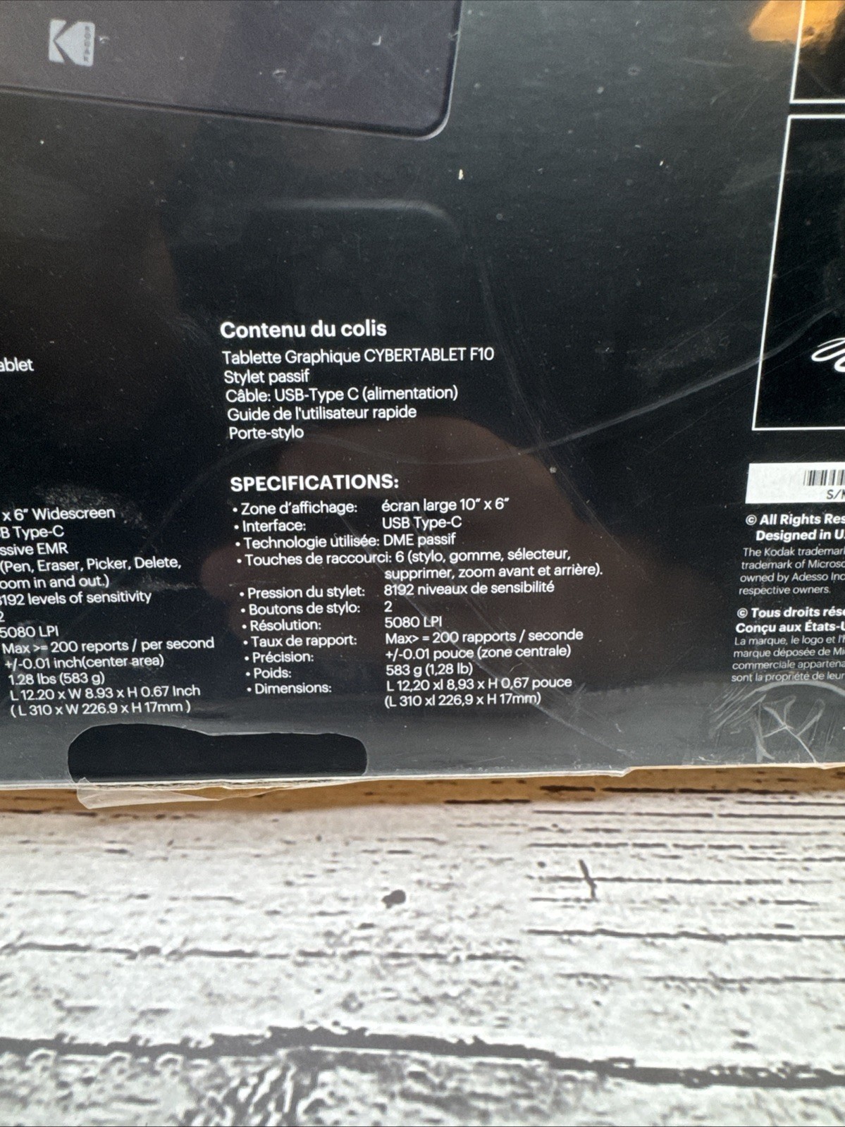 New Kodak CyberTablet HD Graphic Tablet F10