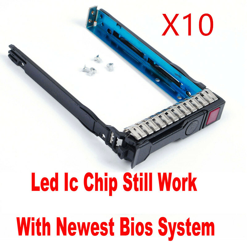 10PCS For HP G8 G9 REV 4.010  SAS 651687-001 2.5 " Tray DL380p DL360p DL160 HDD
