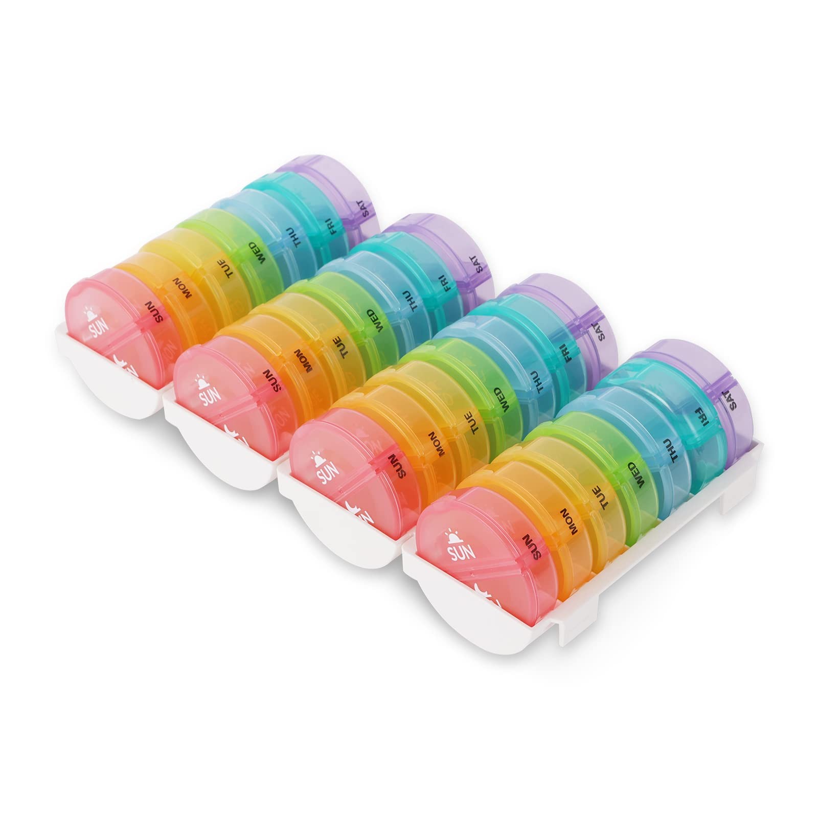 XL Monthly Pill Organizer 2 Times A Day, AM/PM One Month Pill Box 28 Day,Dail...