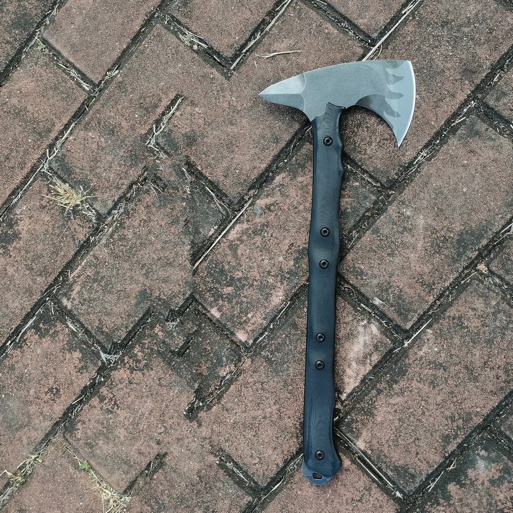 Tactical Tomahawk Axe Full Tang Hatchet Head Combat Emergency Survival Camping