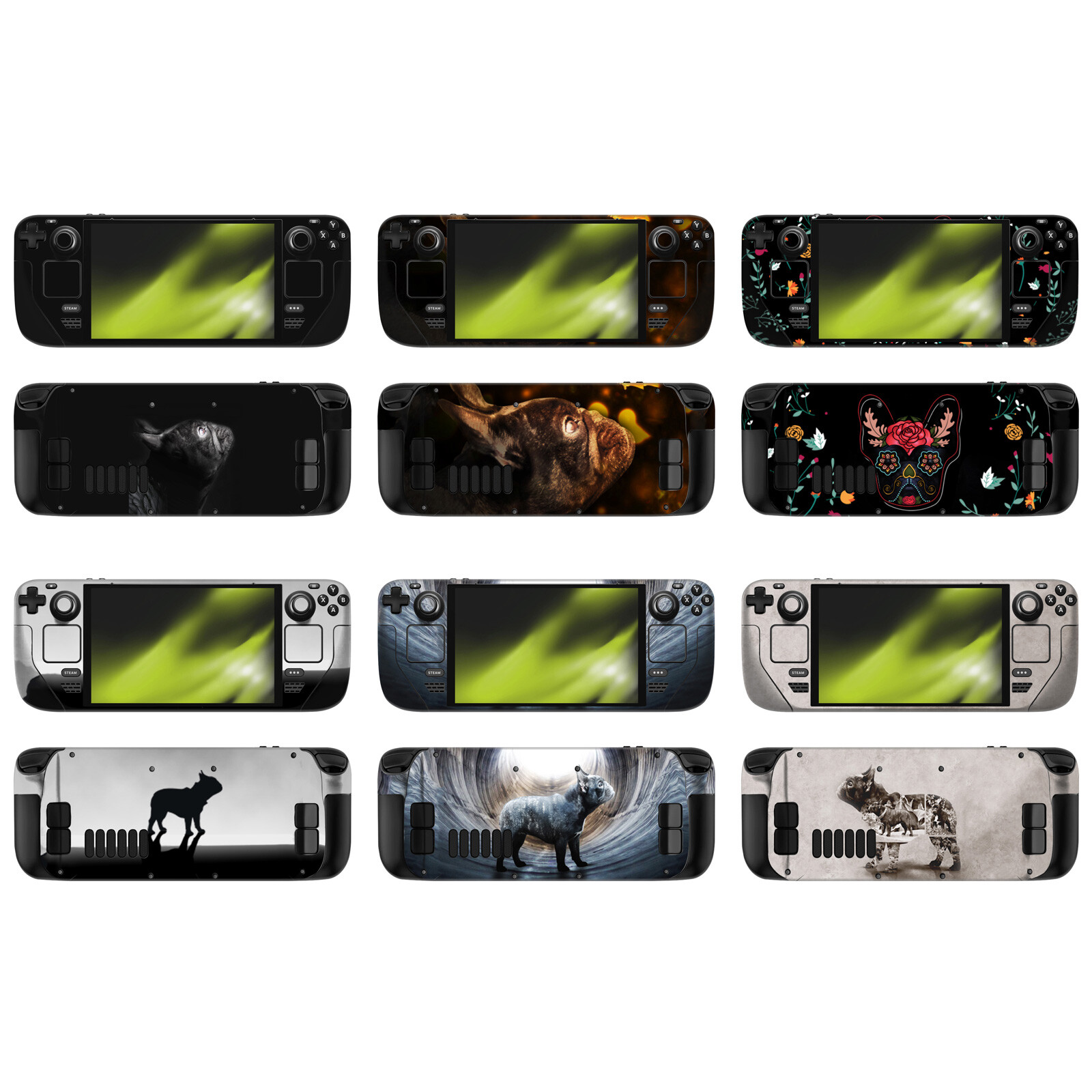 OFFICIAL KLAUDIA SENATOR FRENCH BULLDOG VINYL SKIN DECAL FOR STEAM DECK OLED