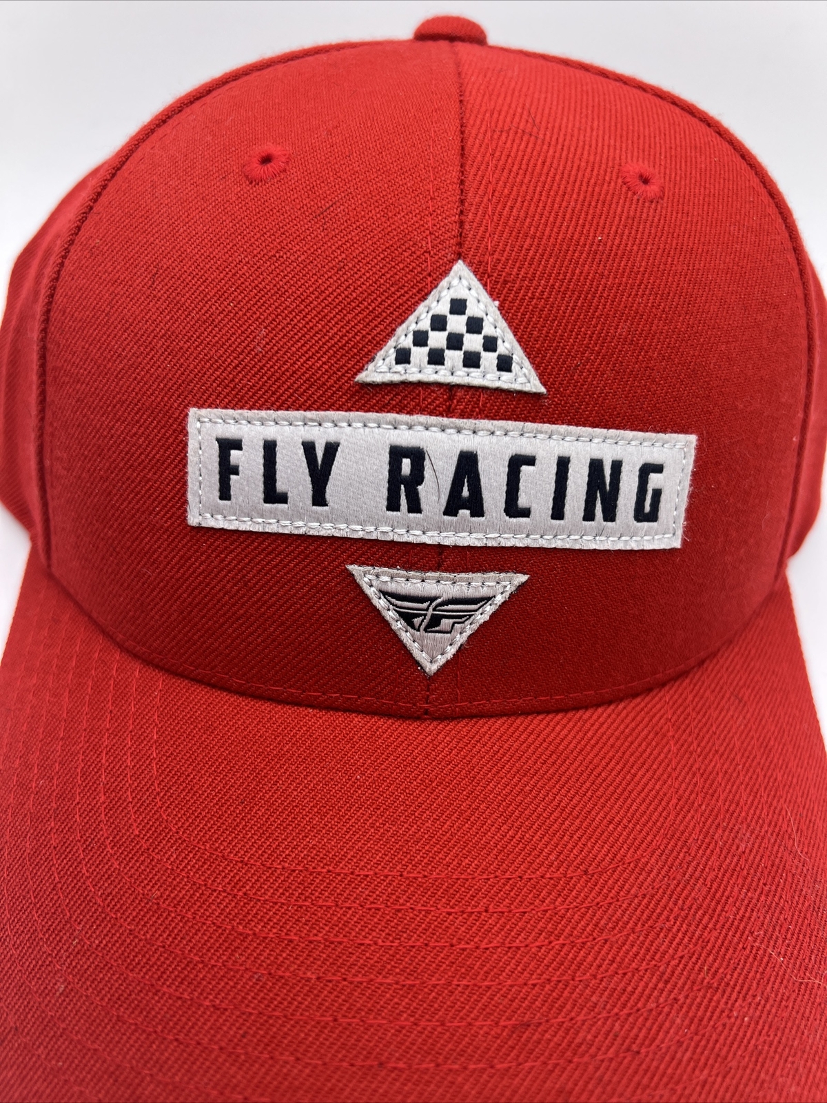 Fly Racing Race Snapback Hat Red Snapback Trucker