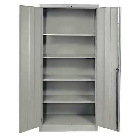 Hallowell 415S24a-Hg Shelving Storage Cabinet, 72 In H, 36 In W, 24 In D,