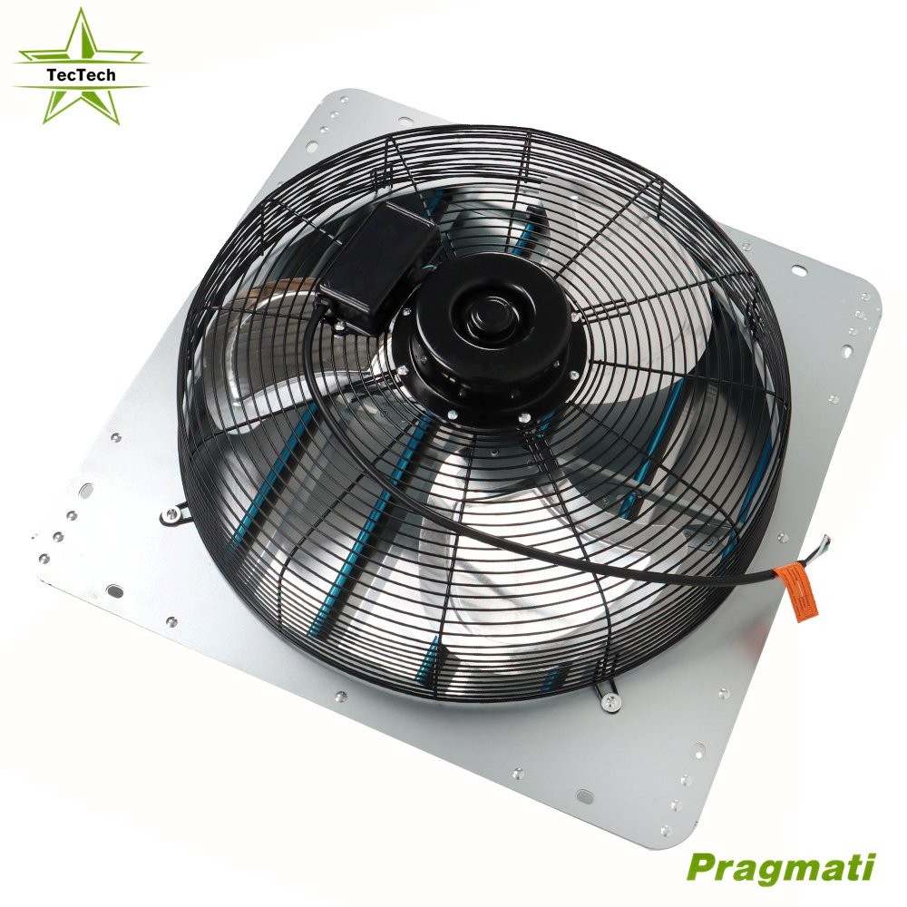 Exhaust Fan 20" Ventilation Extractor Wall-Mounted Square Blower Without Plug