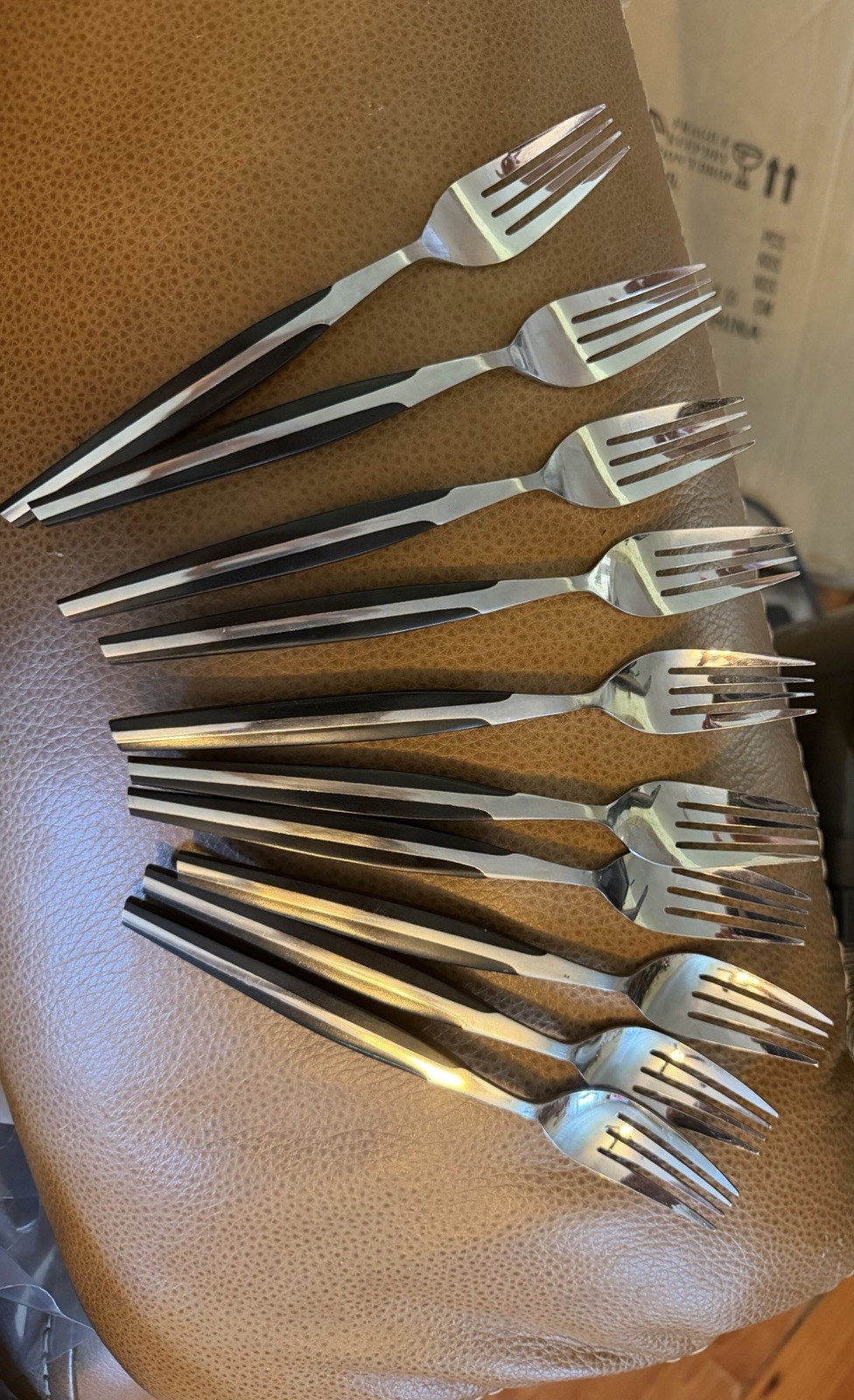 10 ELDAN - ELD2 - BLACK and Stainless Dinner Forks