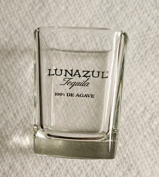 Lunazul Tequilla Clear Square Shot Glass