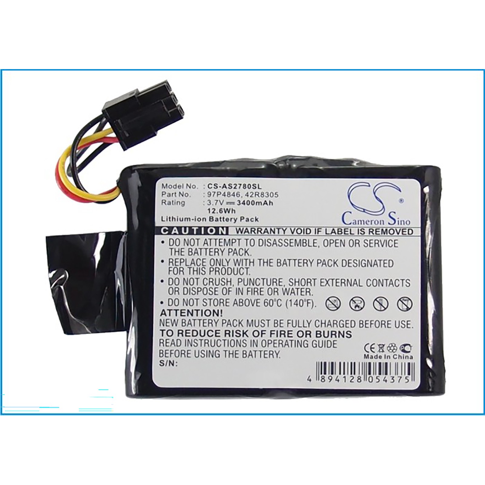 Battery for IBM 39J5057 42R8305 0648 2780 5580 5708 5780 74Y6773 74Y6870 97P4847