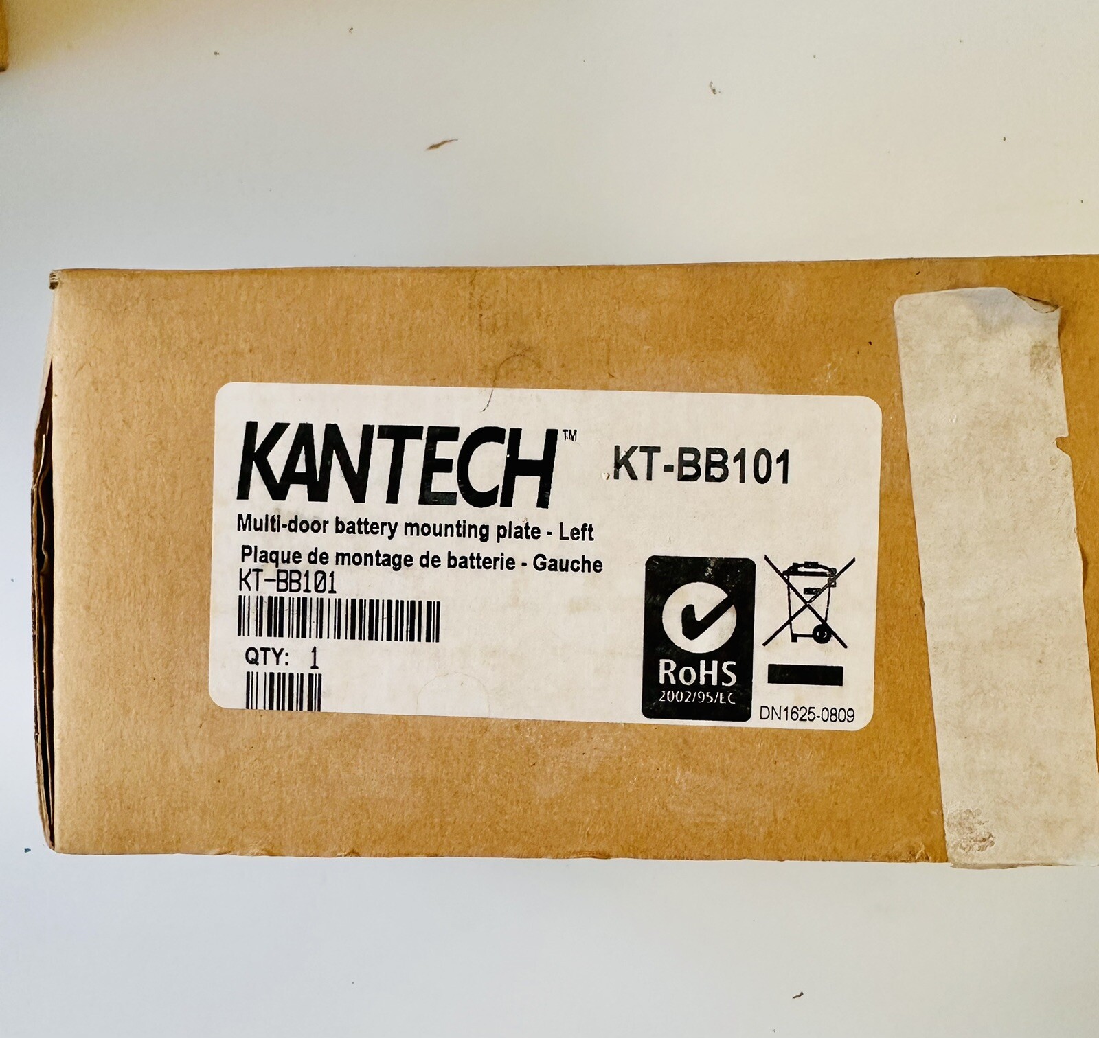 Kantech KT-BB101 Battery Mounting Plate-Left