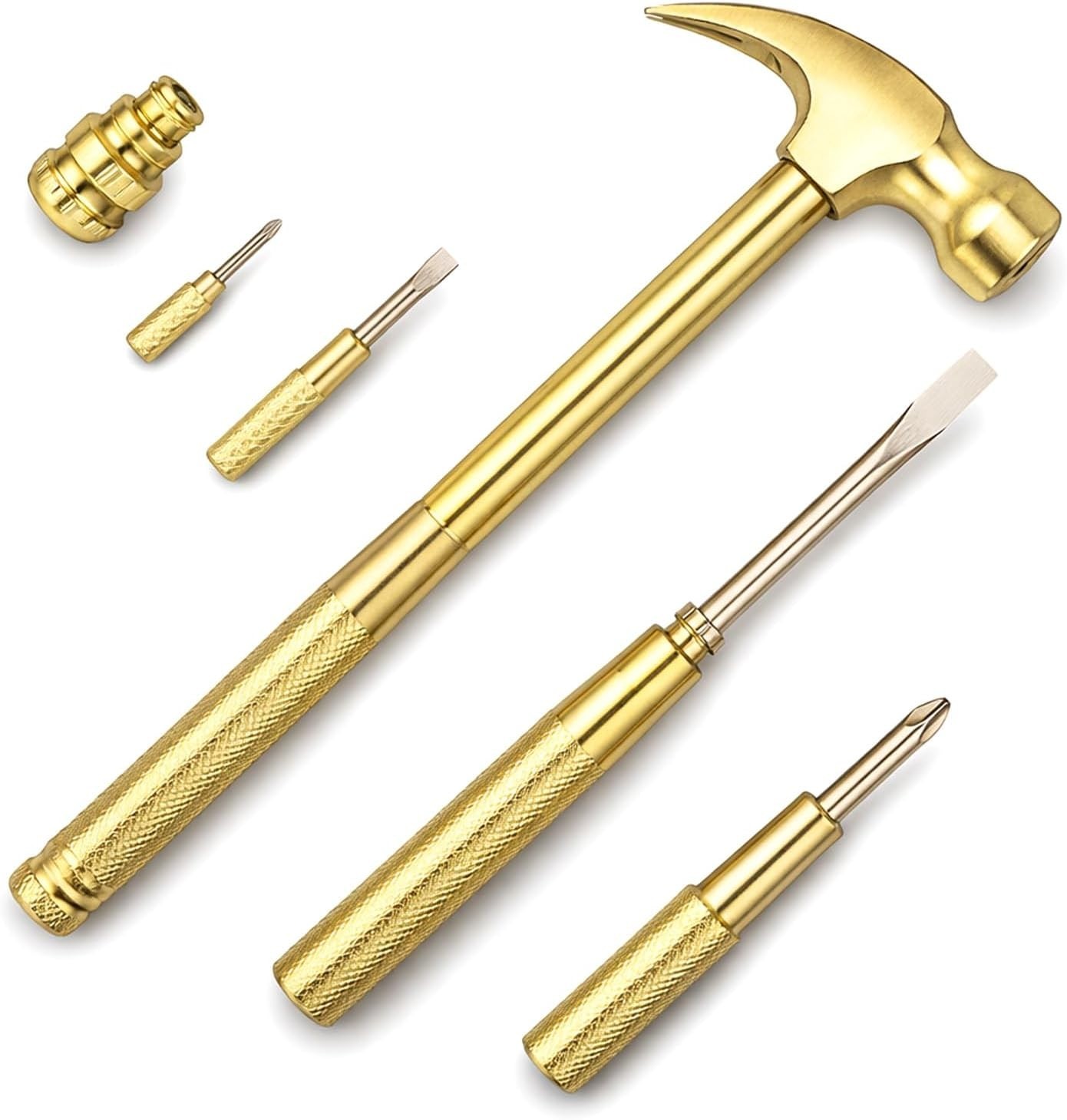 6 In 1 Mini Hammer & Screwdriver Set, Small Hammer Portable Multitool Hammers...