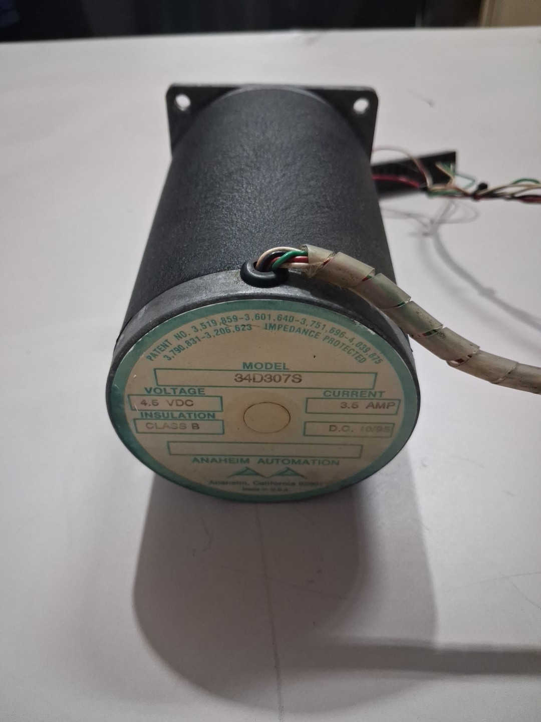 ANAHEIM AUTOMATION 34D307S Stepper Motor