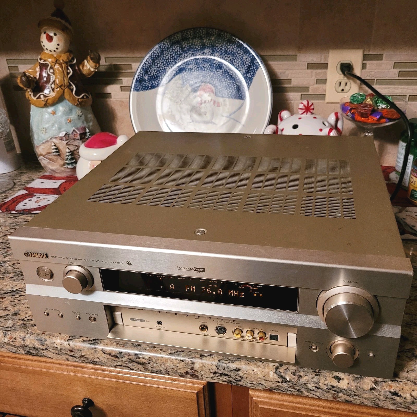 Yamaha DSP-AX1400 Natural Sound AV Amplifier 7.1 Channel Stereo Receiver TESTED