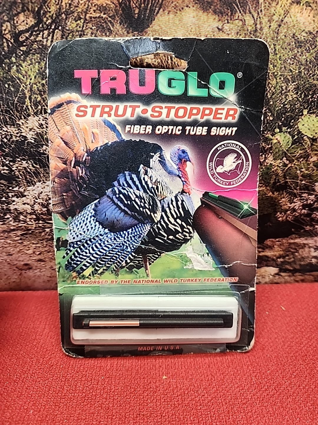 Truglo Strut Stopper Fiber Optic Tube Sight TG945R Red 1/4” Rib