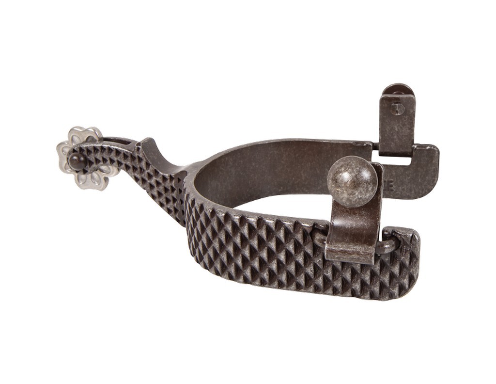 Classic Equine Spurs Performance Series Rasp 1 Band Brown SPURR1MPS