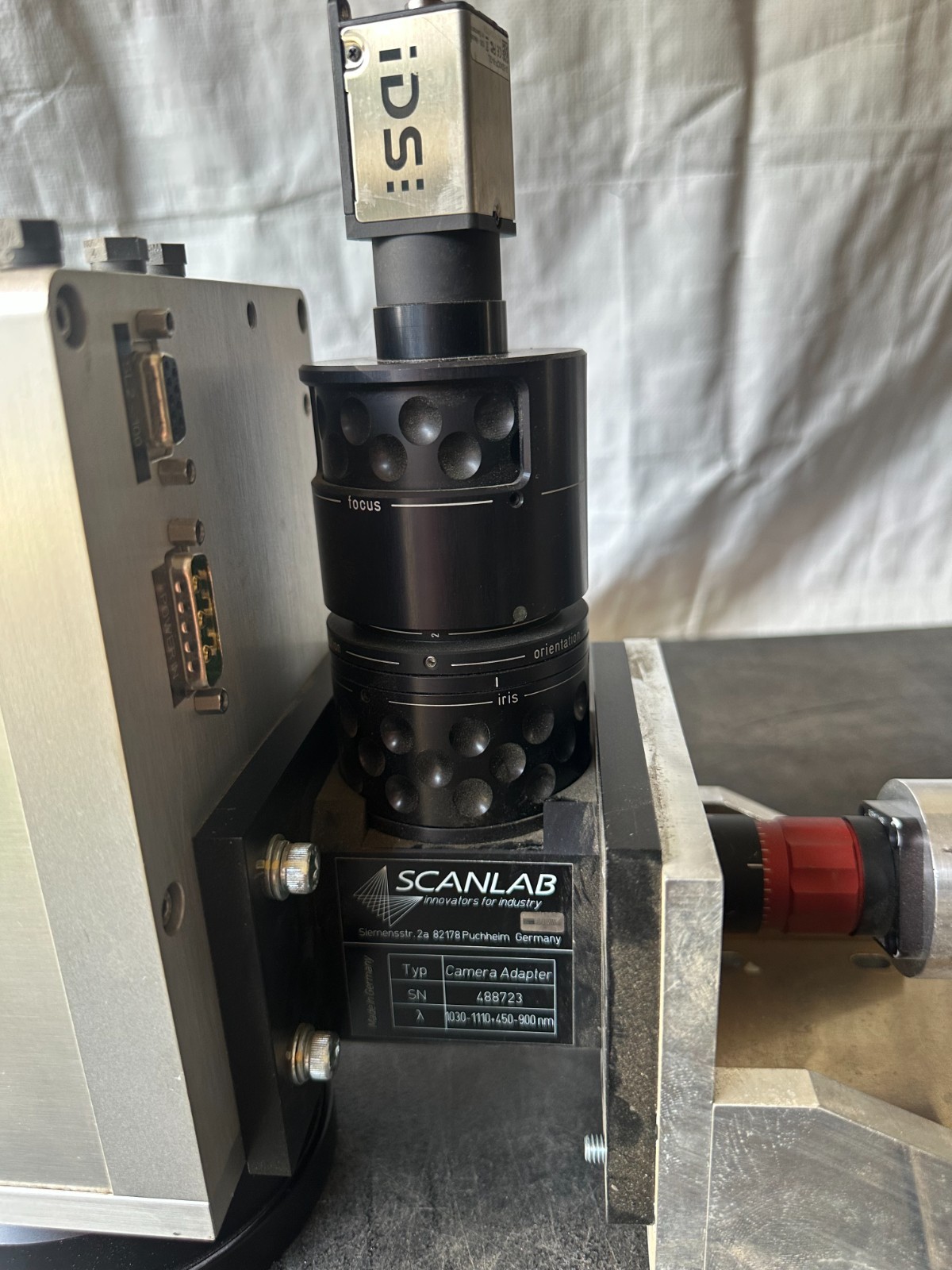 SCANLAB HURRYSCAN20 LASER GALVANOMETER & CAMERA ADAPTER & LENS