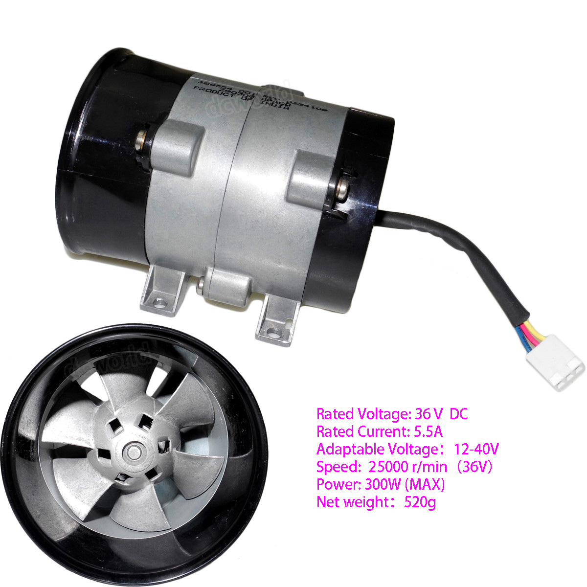 24V-36V DCBrushless blower Car Turbo Charger Fan Turbine Fan Hovercraft Motor FY