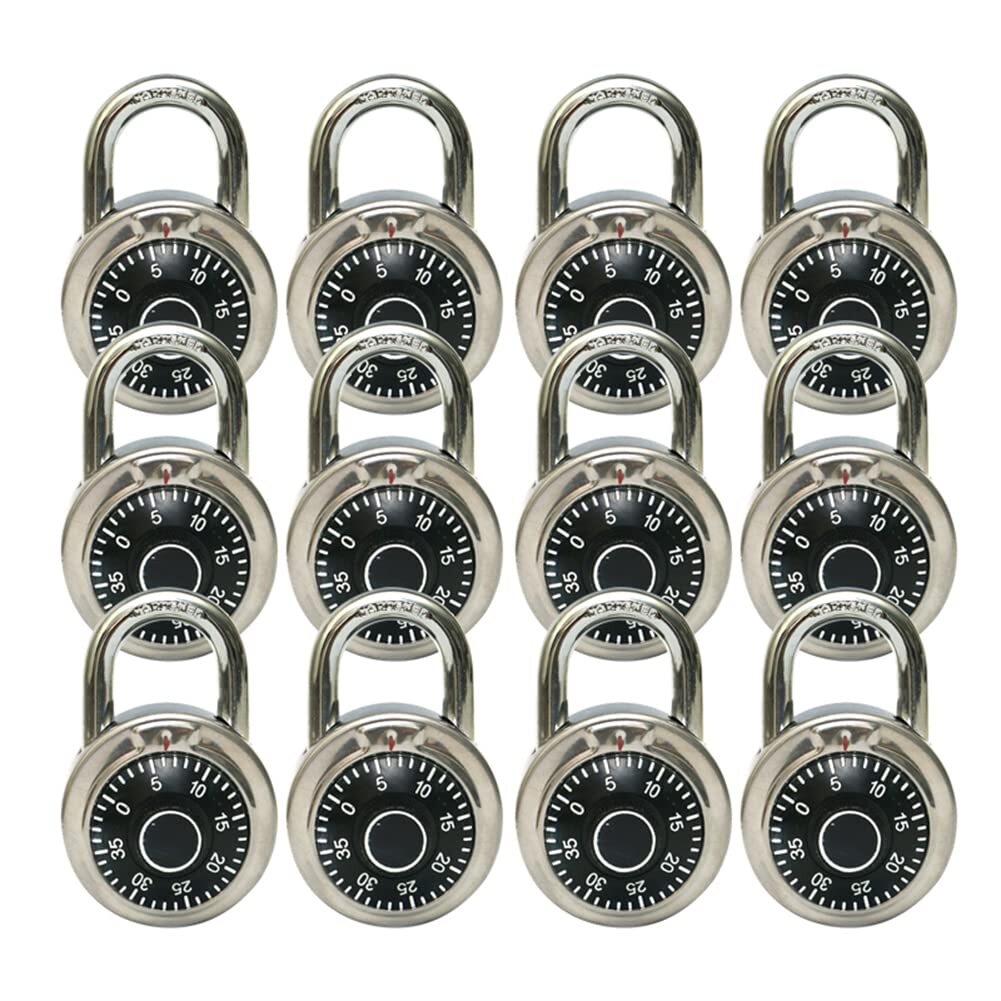 Standard Dial Combination Lock with Different Combinations Black Turnplate Pr...