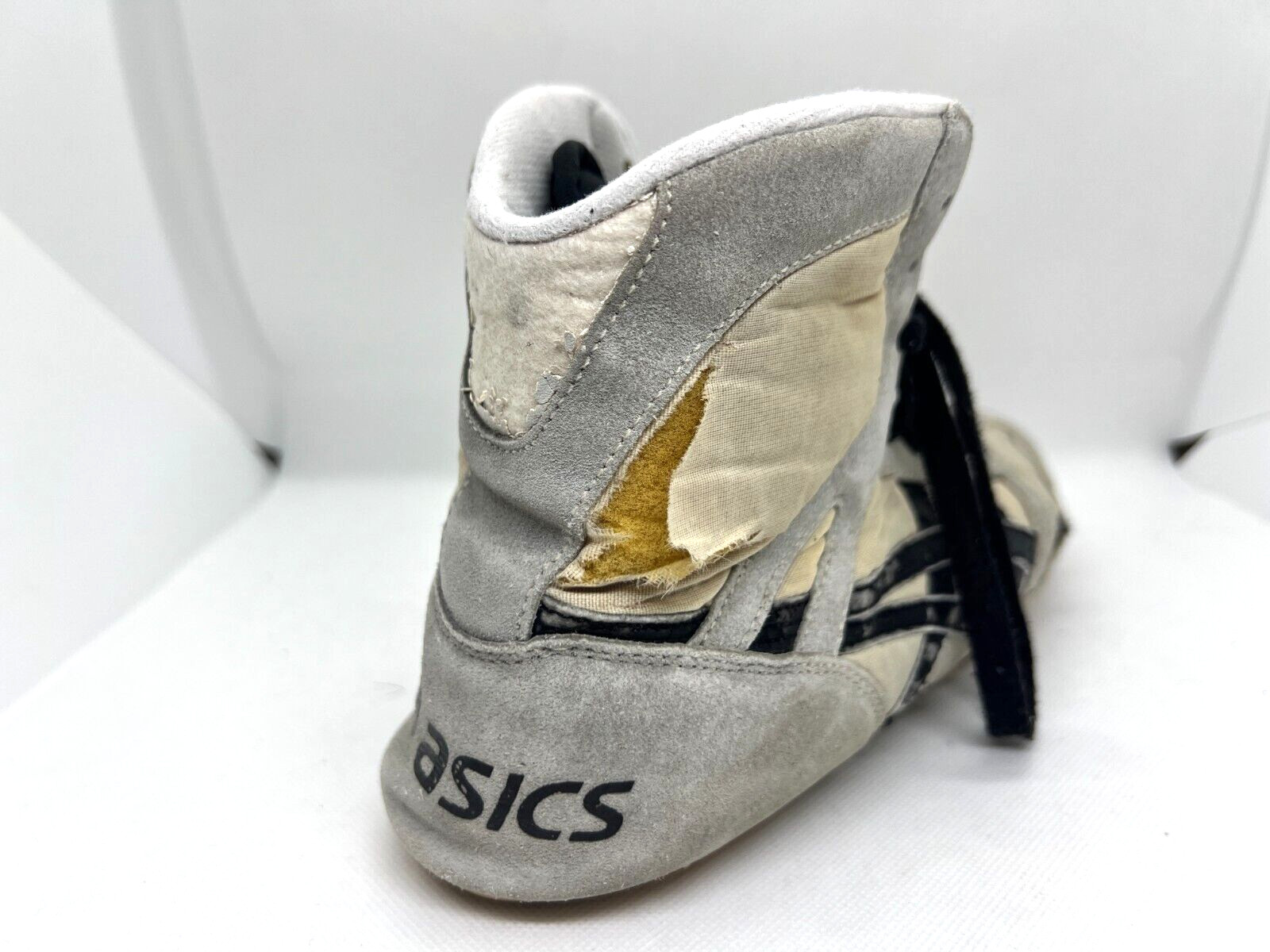 Asics TWR325 Boxing Wrestling Shoes White Black US10.5 (27.5cm) Black Laces
