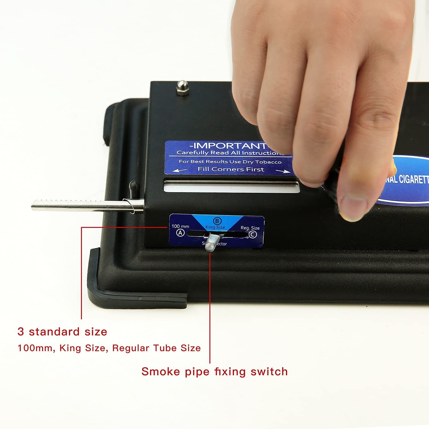Cigarette Rolling Machine, Tobacco Hand Operation Injector Maker Roll Your Ow