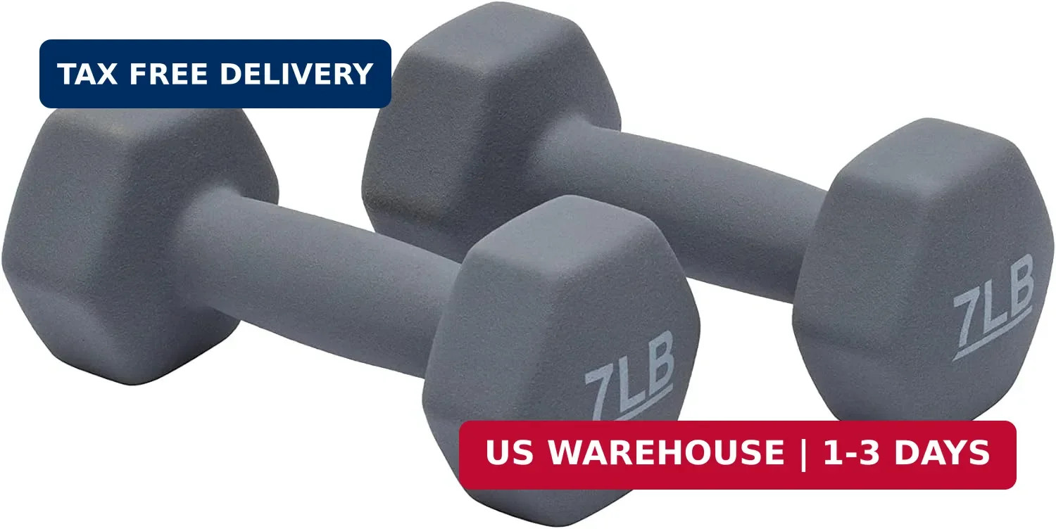 Neoprene Dumbbell Hand Weights for Exercise and Muscle Toning